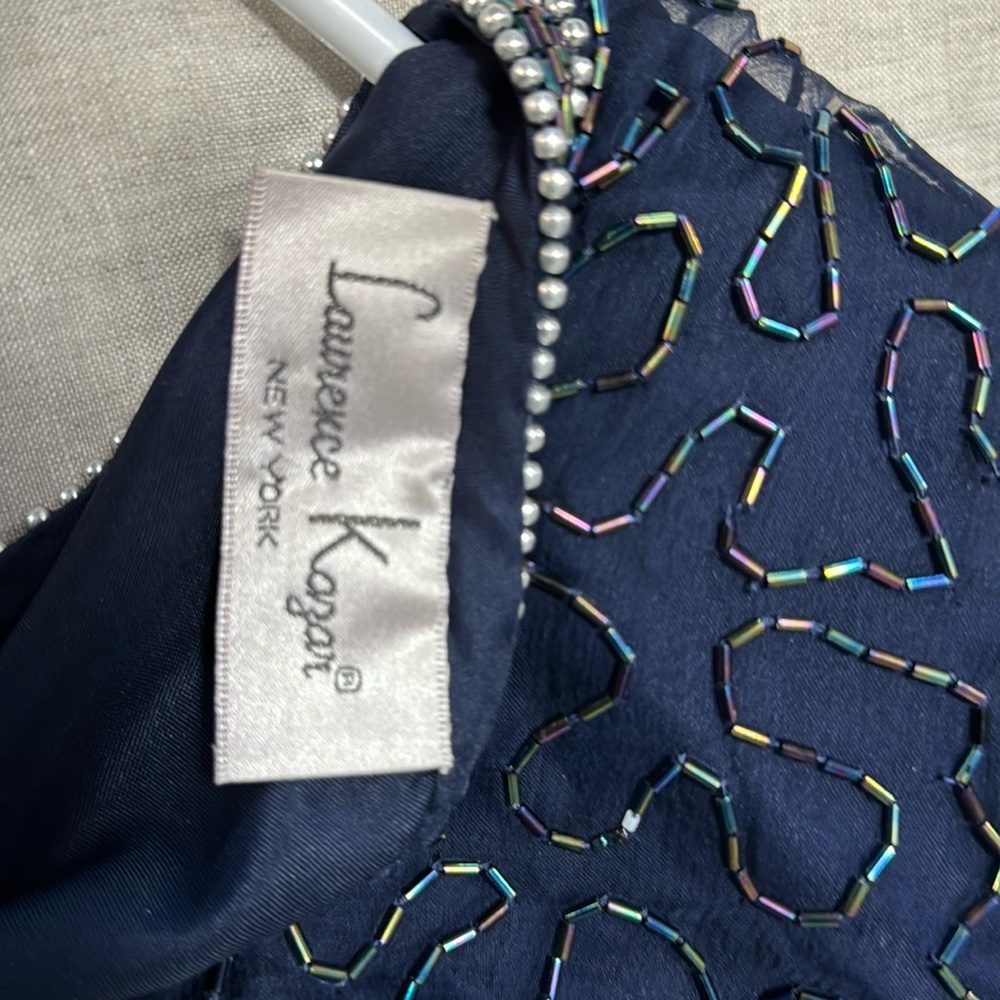 Laurence Kazar Silk Sequenced Top M